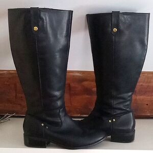 Lauren Ralph Lauren Tall Black Leather Boot Sz 6.5 🐎
